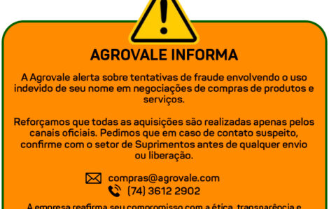 Agrovale Informa – Alerta de Golpe