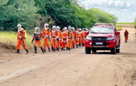 Curso de prevenção e combate a Incêndios florestais capacita bombeiros na Agrovale