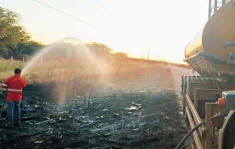 Brigada da Agrovale ajuda a apagar incêndios em Juazeiro e região