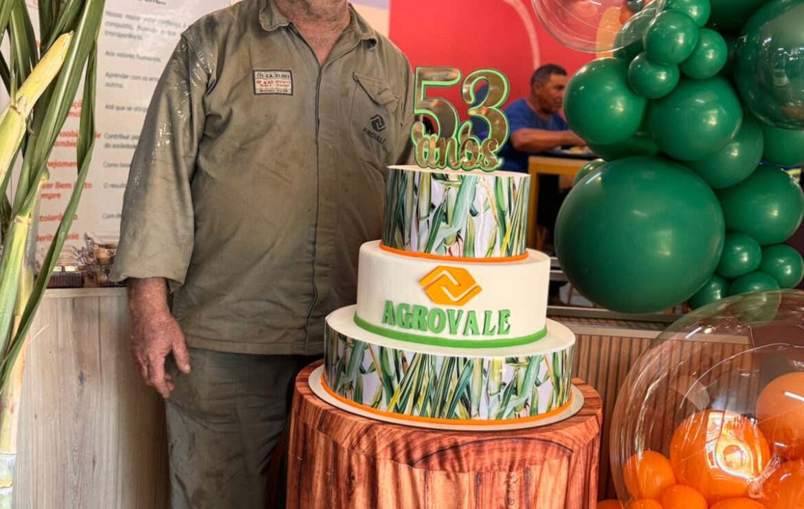 Referência internacional em produtividade de cana-de-açúcar irrigada, Agrovale comemora 53 anos